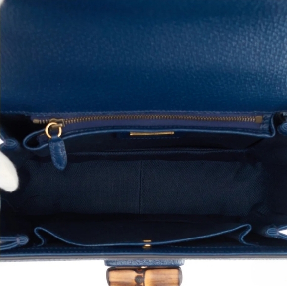 GUCCI 1947 Bamboo Handle Crossbody Bag. - Picture 6 of 14